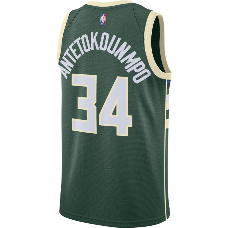 Giannis Antetokounmpo Bucks Icon Edition 2020 Nike NBA Swingman Jersey 'Green'