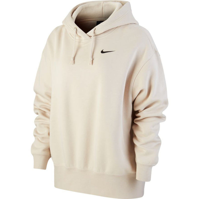 Nike Sportswear Women's Fleece Hoodie 'Oatmeal/Black'