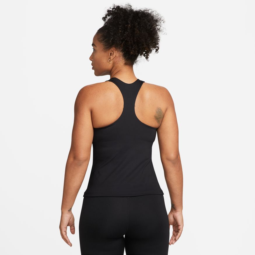 Nike Swoosh Women's Medium-Support Padded Sports Bra Tank 'Black/White'