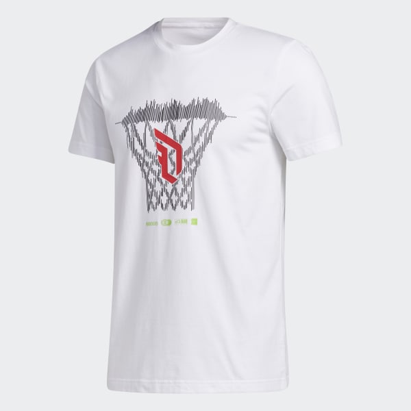 Adidas Dame Logo Tee 'White'
