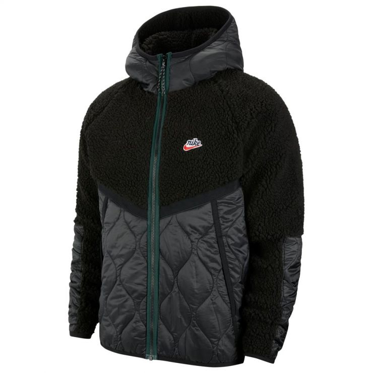 Nike Sportswear Heritage Men's Jacket 'Black/Green'