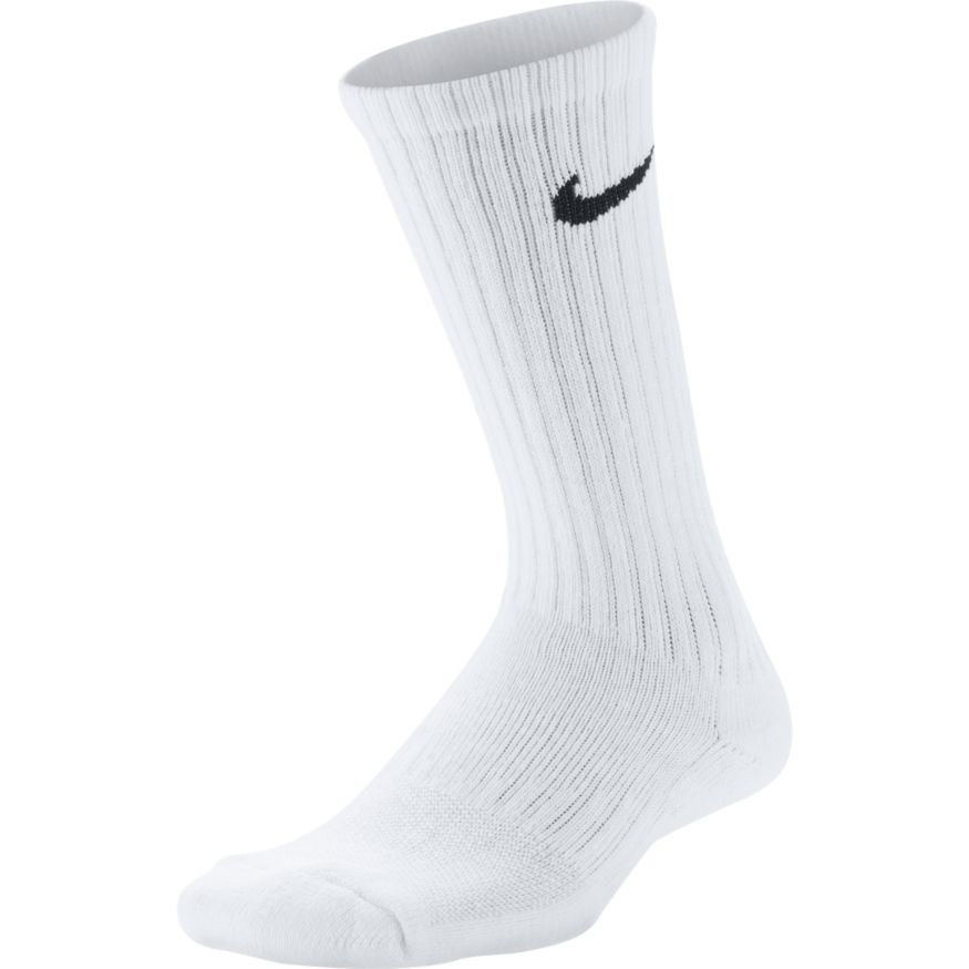 Kids' Nike Performance Cushioned Crew Training Socks (3 Pair) 'White'