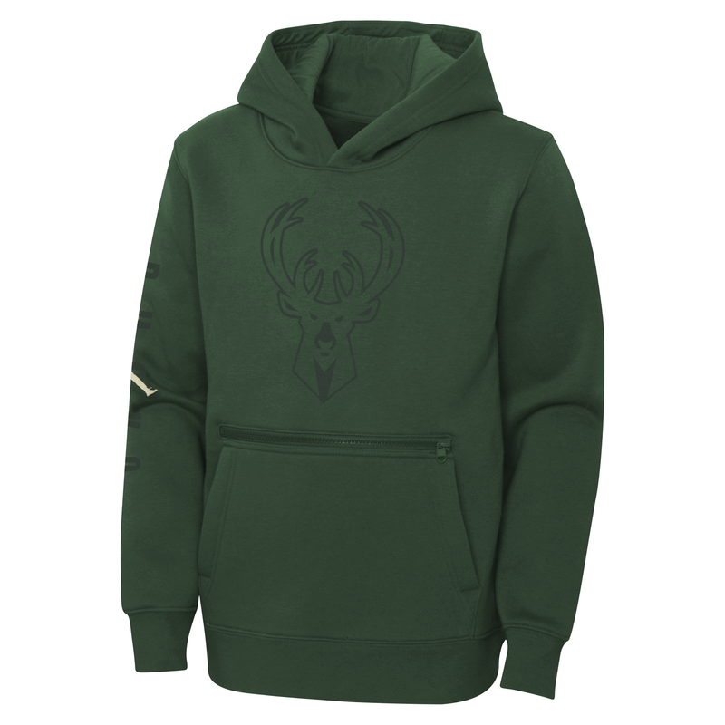 Jordan NBA Milwaukee Bucks Courtside Statement Kids Zip Hoody 'Green'