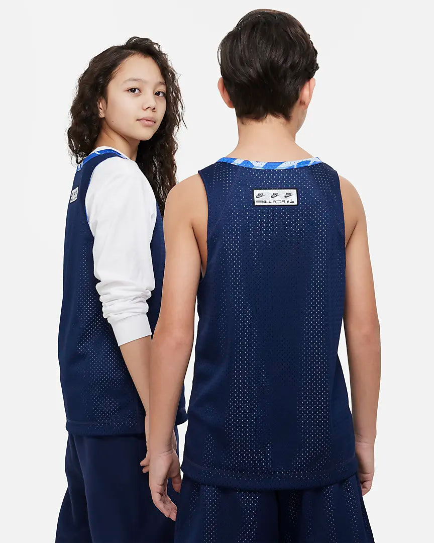Nike Culture of Basketball Kids reversible basketball jersey 'Navy/Cobalt/White'