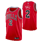 Nike NBA Chicago Bulls Lonzo Ball Swingman Icon Kids Jersey 'Red/Black'