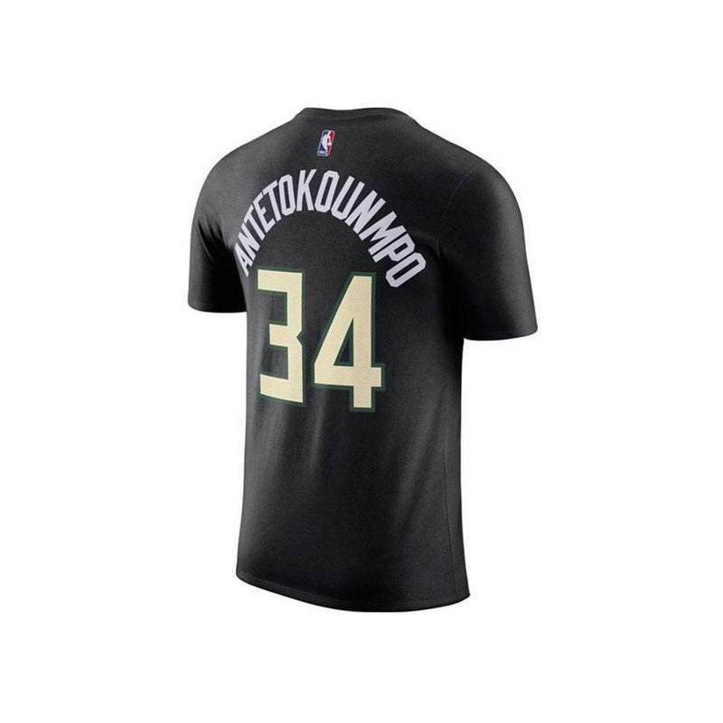 Milwaukee Bucks Jordan Kids Name T-Shirt Giannis Antetokounmpo 'Black'